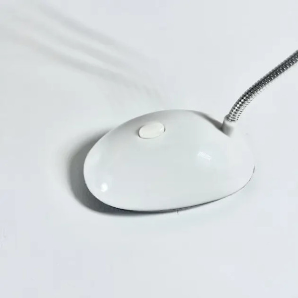 Настольная LED-лампа на батарейках (АААх3), MINI X-7188, Белая / Гибкий светодиодный мини-светильник