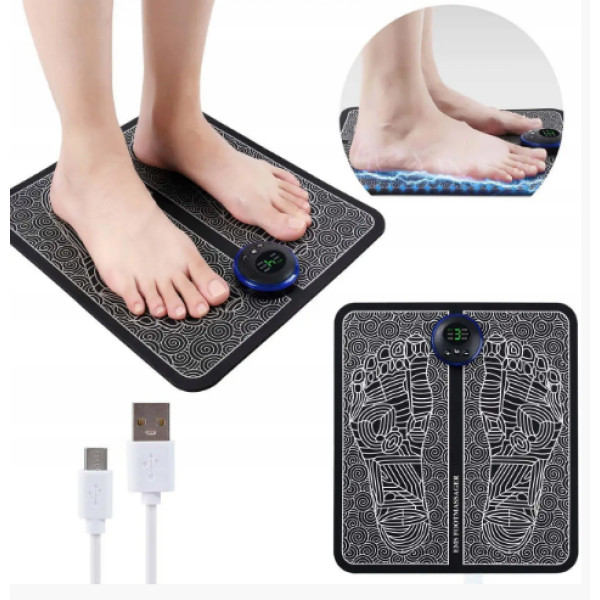 Вібраційний масажний килимок EMS Foot Massager для ніг призначений для лікувального масажу.