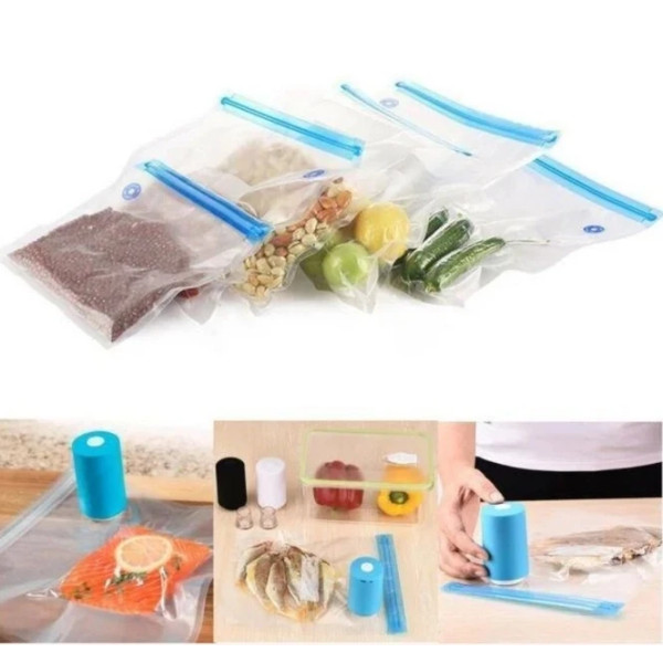 Упаковщик для еды Vacuum Sealer Always Fresh с 6 вакуумными пакетами в комплекте