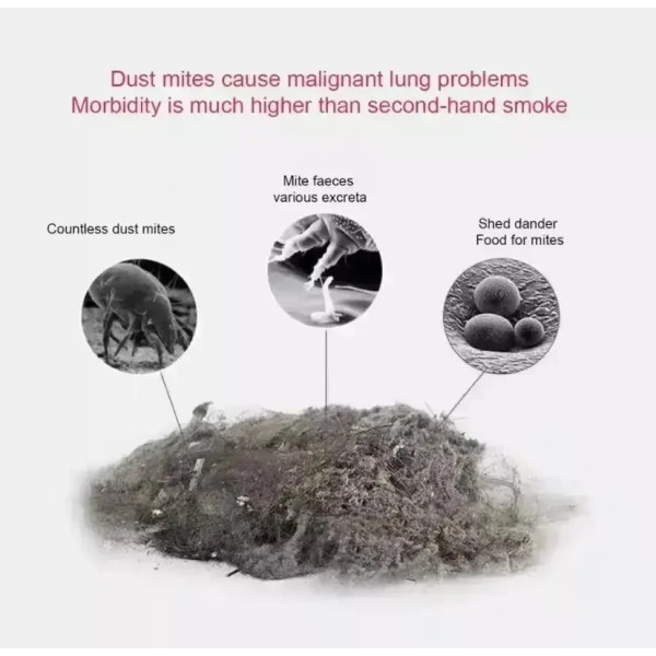 Ручной домашний прибор MITE REMOVER для удаления клещей и очистки матрасов с использованием УФ-света, белый