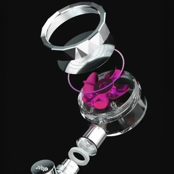 Насадка для душу з вентилятором Turbocharged Water Saving Shower