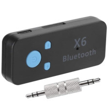 Трансмітер Bluetooth приймач аудіо ресивер BT-X6 чорний