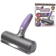 Портативна щітка-ролер для видалення вовни тварин Fur Daddy / Електричний валик для чищення поверхонь від вовни