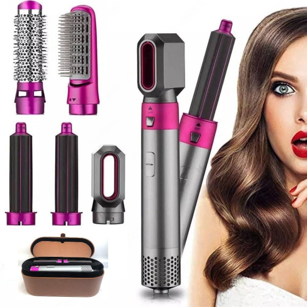 Мультистайлер 5 в 1 Hot Air Styler для разных типов волос с функциями придания объема + коробка