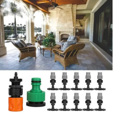 Садовый туманообразователь 10 м Patio Mist Mistcooling Kit BD-182. Автополив, система капельного полива,
