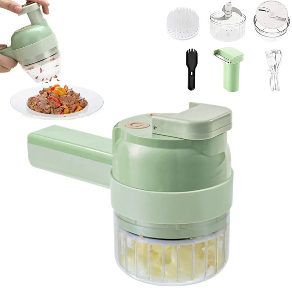 Портативная овощерезка измельчитель 4в1 Food Chopper для фруктов и овощей