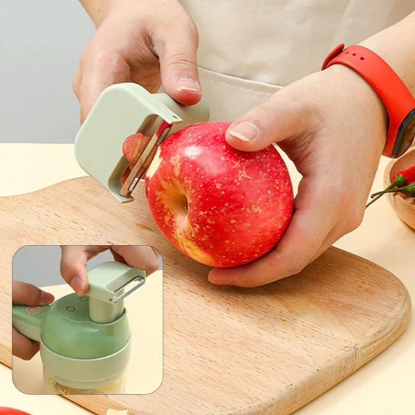 Портативная овощерезка измельчитель 4в1 Food Chopper для фруктов и овощей