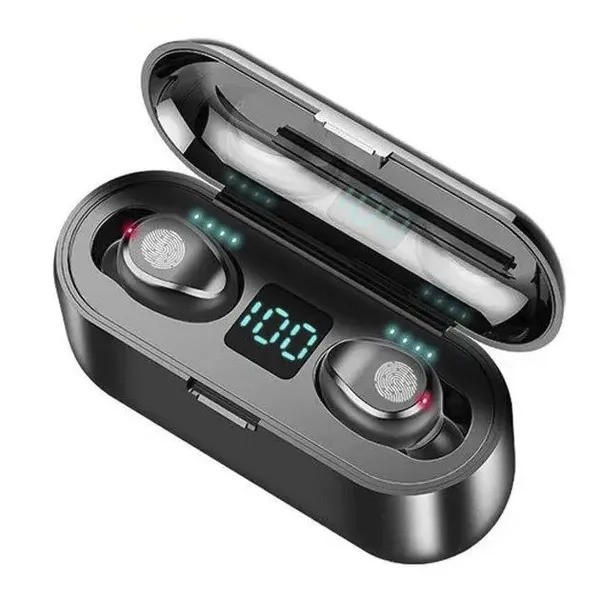 Беспроводные Bluetooth наушники Amoi F9 2000 мАч Black
