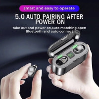 Беспроводные Bluetooth наушники Amoi F9 2000 мАч Black