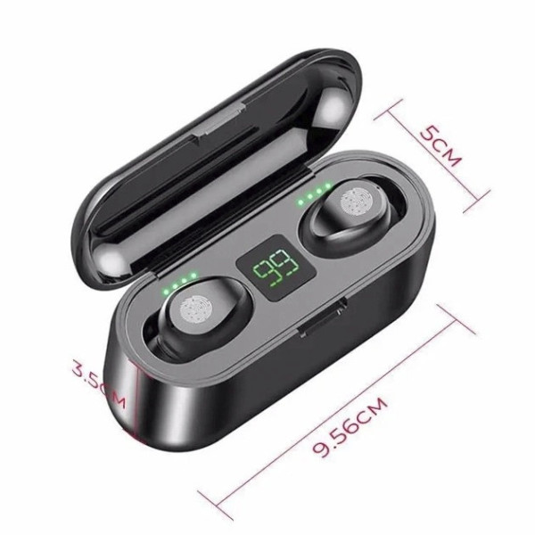 Беспроводные Bluetooth наушники Amoi F9 2000 мАч Black