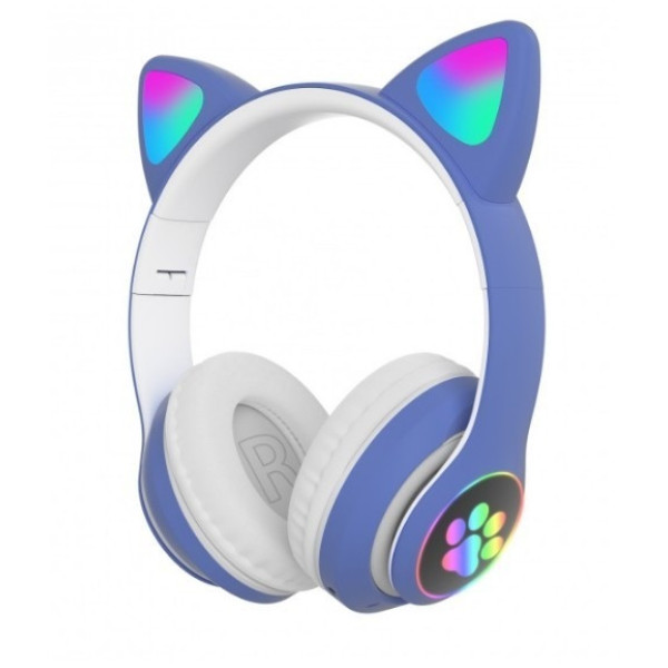 Детские беспроводные Bluetooth наушники с подсветкой CAT VZV-23M