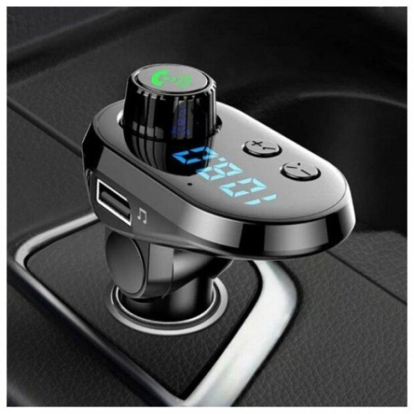 Трансмиттер ФМ автомобильный Q15-BT ((BLUETOOTH)) (Type-C/V8/Light) HZ Модулятор для авто