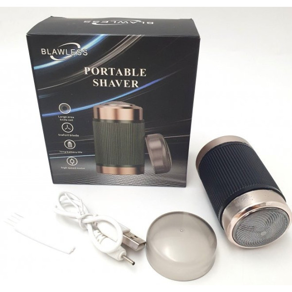 Роторная беспроводная USB-электробритва 5W BLAWLESS Portable Shaver HX-305