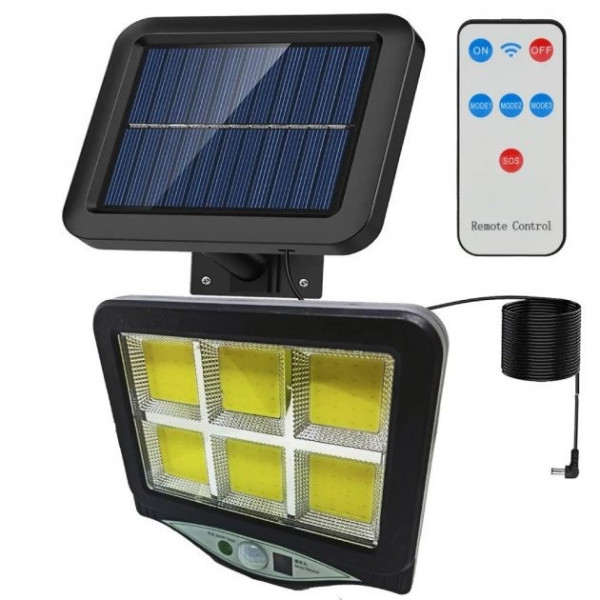 Вуличний ліхтар із датчиком руху Solar Light BL BK128-6COB