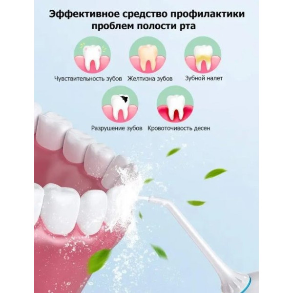 Портативный ирригатор для полости рта Power-floss Shining Ipx7 LY-314 Blue