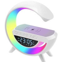 Ночник настольный с беспроводной зарядкой RGB Happy Light Smart Light Sound Machine 24см