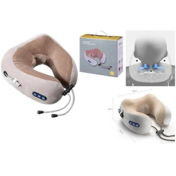 Беспроводная массажная подушка Gelius Smart Pillow Massager GP-PM001 с функцией памяти и инфракрасным подогрев