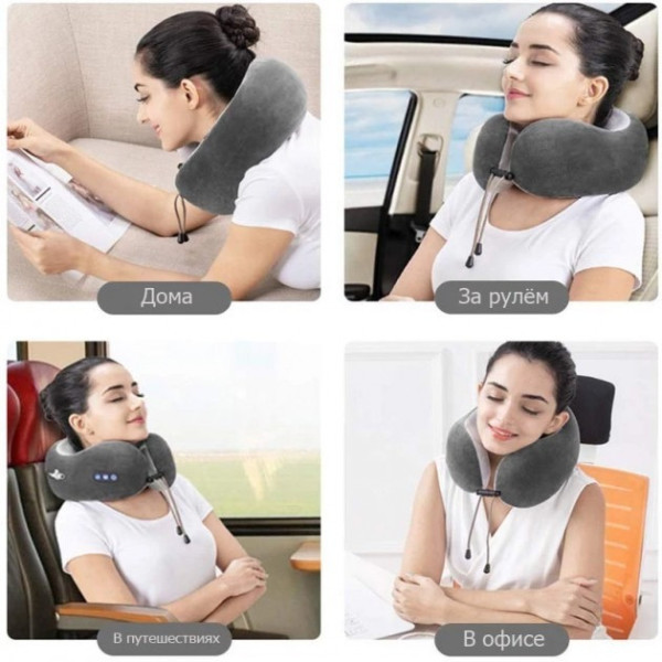 Беспроводная массажная подушка Gelius Smart Pillow Massager GP-PM001 с функцией памяти и инфракрасным подогрев