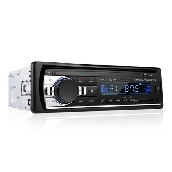 Автомагнитола 1DIN Podofo JSD 520 AUX USB Bluetooth 4х60W Черная