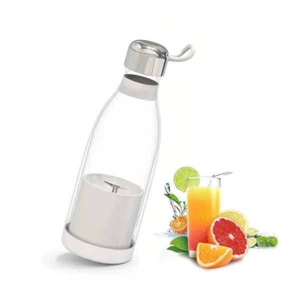 Портативный блендер-бутылка Mini Juicer для смузи на аккумуляторе 350 мл