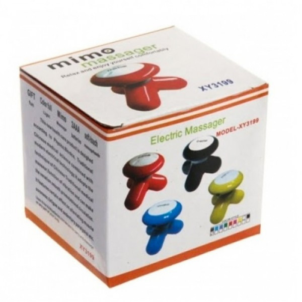 Мультифункциональный ручной мини-массажер вибромассаж Mimo USB, синий