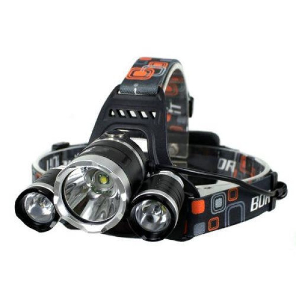 Налобный фонарь 3 Led RJ 3000 T6