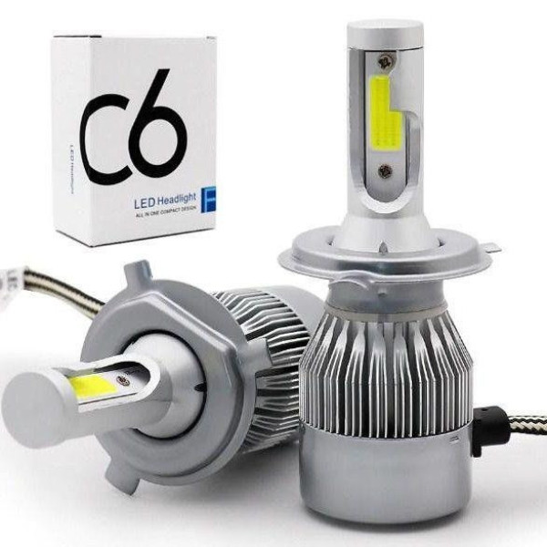 Светодиодные лампы Led C6 H4 (ближний/дальний)