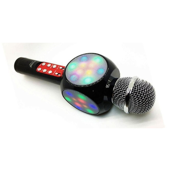 Бездротовий Bluetooth-мікрофон караоке WSTER WS-1816 Чорний