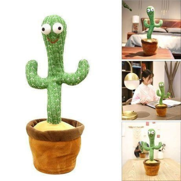 Музична іграшка Танцюючий Певучий Кактус Dancing Cactus TikTok