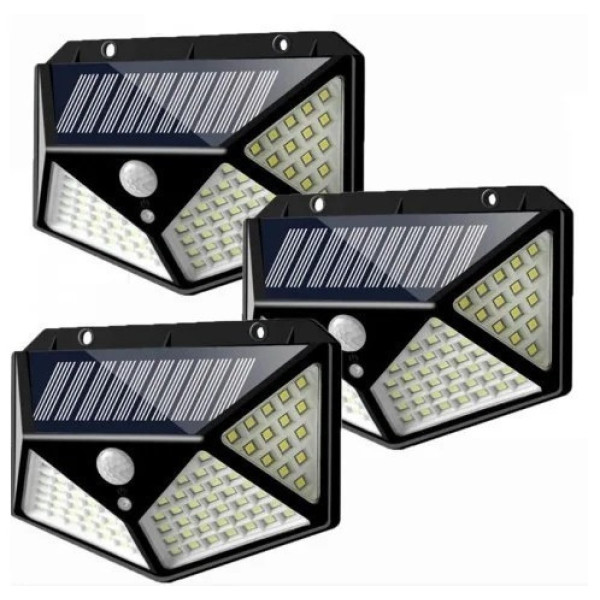Світлодіодний світильник із датчиком руху на сонячних батареях Solar Interaction Wall Lamp 100 LED