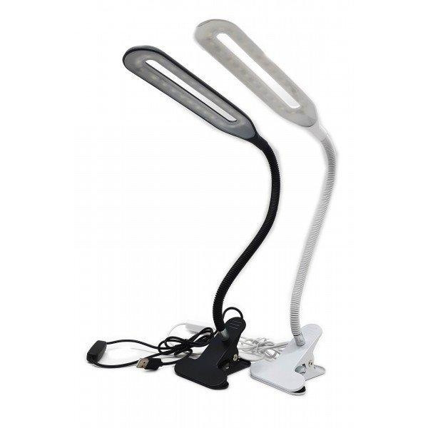 Настольная LED-лампа на батарейках (АААх3), MINI X-7188, Белая / Гибкий светодиодный мини-светильник