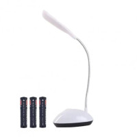 Настільна LED-лампа на батарейках (АААХ3), MINI X-7188, Біла/Гнучкий світлодіодний мінісвітильник