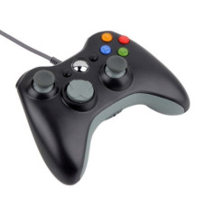 Дротовий USB Джойстик для ПК USB-360 Black у стилі 360 з вібрацією