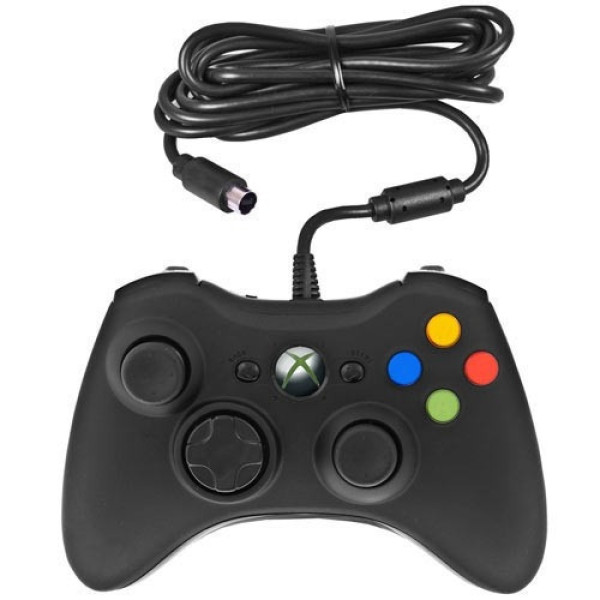 Проводной USB Джойстик для ПК USB-360 Black в стиле 360 с вибрацией