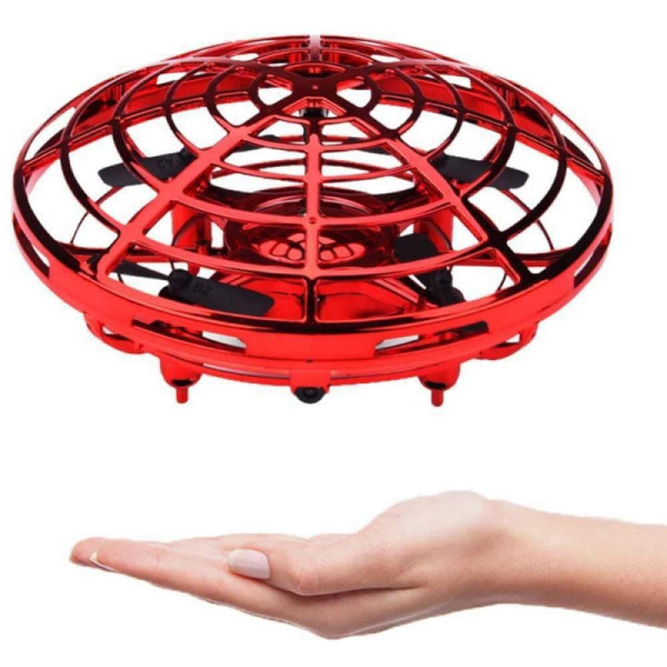 Дитячий дрон квадрокоптер UFO Hand pro LED Y1102 — інтерактивний індукційний