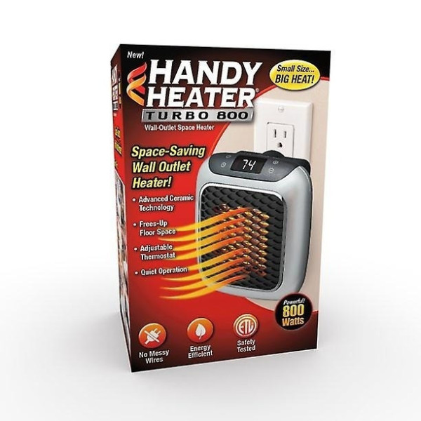 Портативный керамический обогреватель Handy Heater TURBO 800 Вт