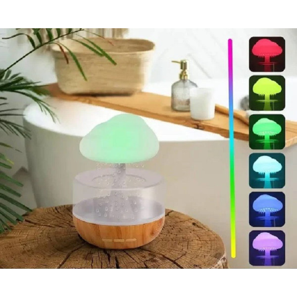 Ночник увлажнитель Cloud Rain Humidifier с эффектом дождя и подсветкой