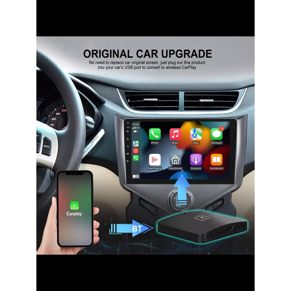 Bluetooth адаптер для CarPlay в автомобиль