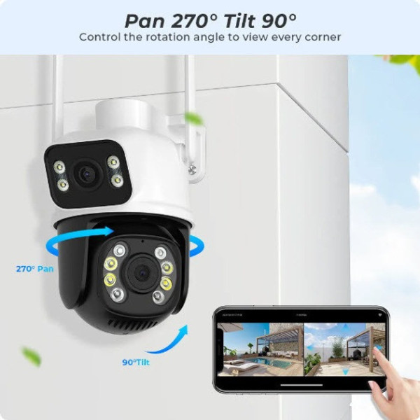 PTZ IP камера для вулиці Q25 6MP з керуванням через програму