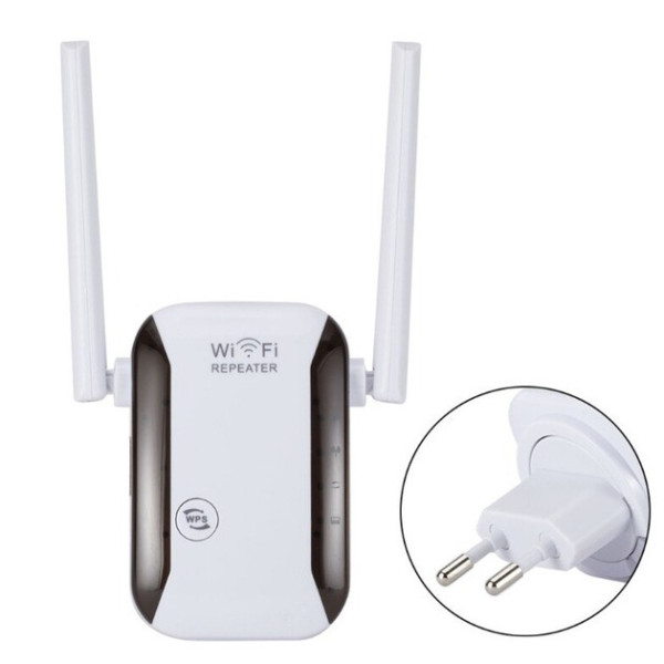 Репитер Wi-Fi LV-WR29 с вилкой для розетки и функцией увеличения диапазона беспроводного сигнала