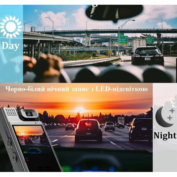 Нагрудная камера L9 Full HD с дисплеем для записи видео с высоким разрешением