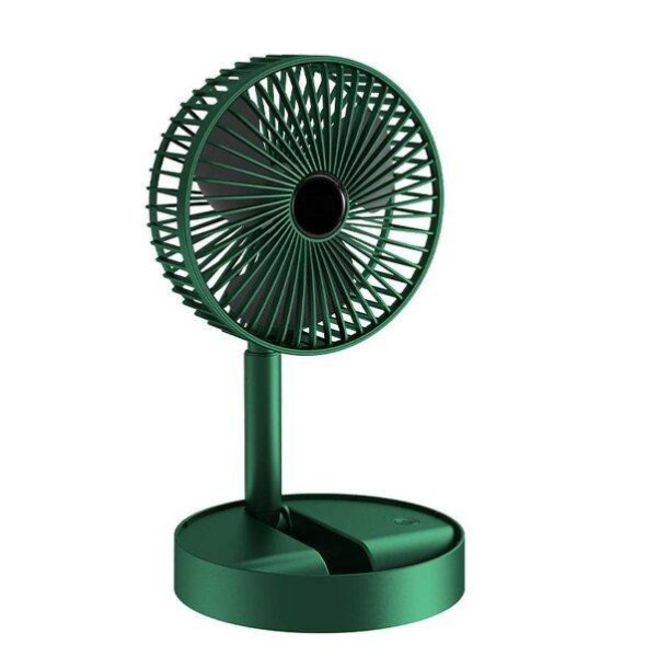 Трехскоростной USB вентилятор Telescopic Folding Fan с подставкой для телефона и складной конструкцией