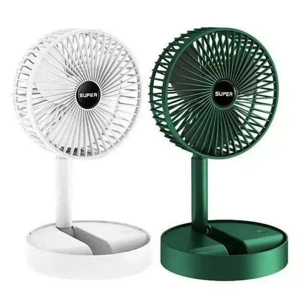 Трехскоростной USB вентилятор Telescopic Folding Fan с подставкой для телефона и складной конструкцией