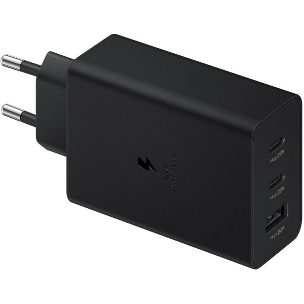Зарядное устройство 65W Trio 2 Type-C/USB-A с поддержкой быстрой зарядки PD 3.0/SFC/AFC Черное
