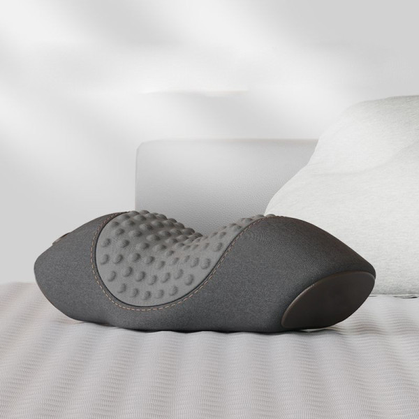 Ортопедична масажна подушка для шиї PILLOW LY-344 3 режими компактна Grey