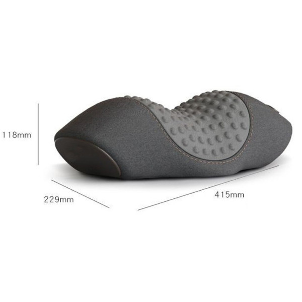 Ортопедична масажна подушка для шиї PILLOW LY-344 3 режими компактна Grey
