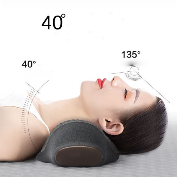 Ортопедична масажна подушка для шиї PILLOW LY-344 3 режими компактна Grey