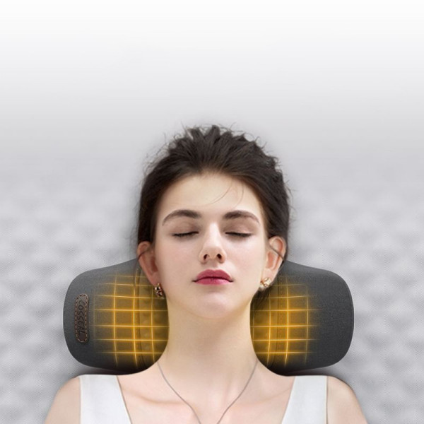 Ортопедична масажна подушка для шиї PILLOW LY-344 3 режими компактна Grey