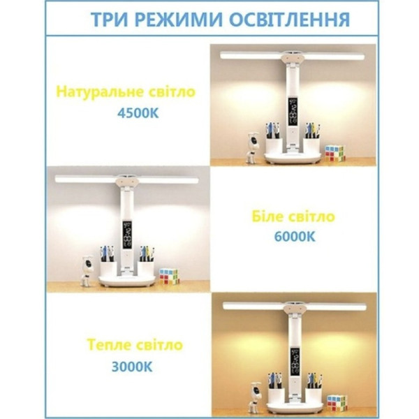Светодиодная лампа AND HA-140 настольная аккумуляторная с органайзером