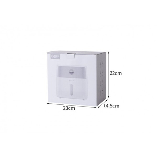 Пластиковый держатель туалетной бумаги с верхней полкой Ecoco Towel Holder AA2-2